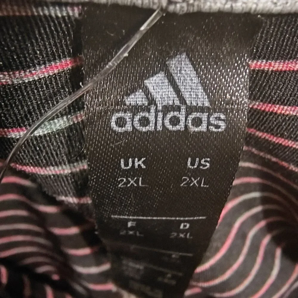 Adidas Men's Golf Black and Pink Ultimate365 Space Dye Polo Shirt #5
